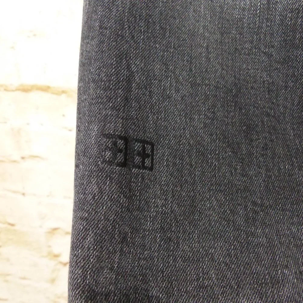Ksubi Mens 34X32 Van Winkle Hazlow Angst Trashed Jeans Black Button Fly Grunge